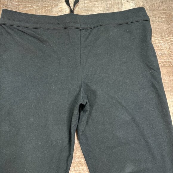 New The Limited Y2K Low Rise Black Cropped Sweatpants Size Large Vintage - Picture 9 of 11